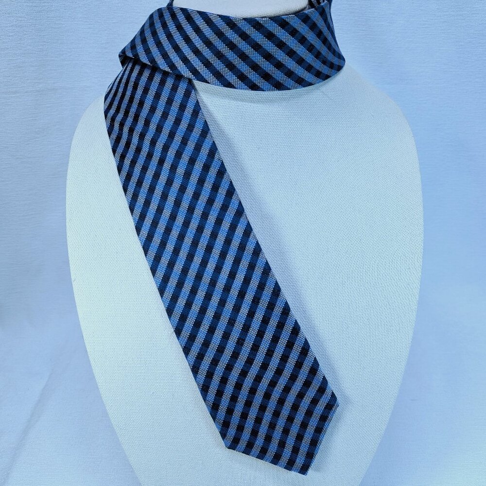 Tommy Hilfiger Men's Tie Striped Checker 84% Silk/16% Viscose